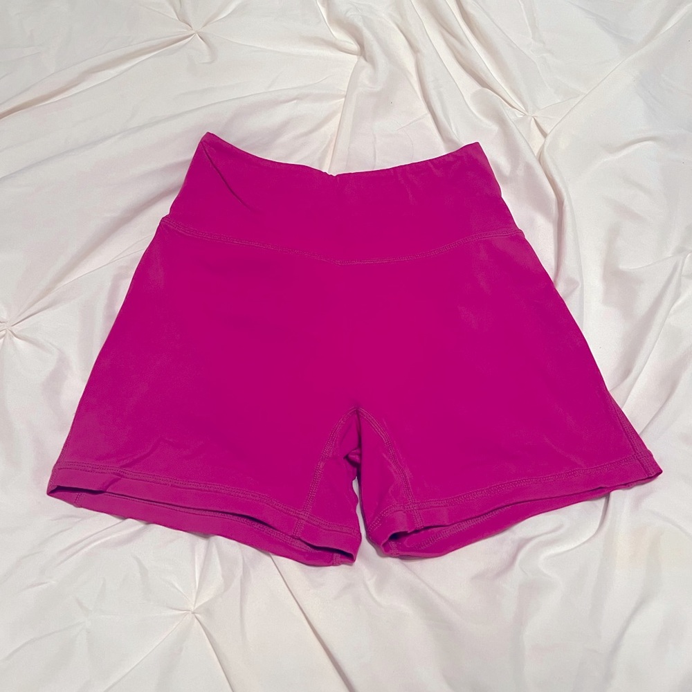 Small Pink Alphalete Shorts